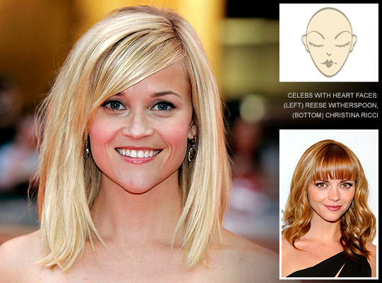 hair styles for heart shape face